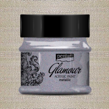 Pentart Glamour akrilfesték 50ml - ÓEZÜST akrilfesték