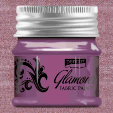 Pentart Glamour Textilfesték 50ml rózsaezüst textilfesték