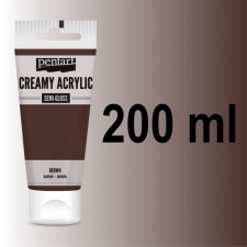  Pentart krémes akrilfesték selyemfényű 200 ml - BARNA akrilfesték