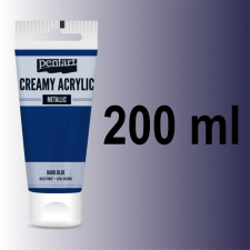  Pentart krémes akrilfesték selyemfényű 200 ml - SÖTÉTKÉK akrilfesték