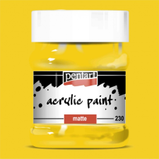 Pentart Matt akrilfesték - NAPSÁRGA 230ml | Pentart akrilfesték