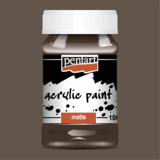Pentart Matt akrilfesték - SÖTÉTBARNA 100ml | Pentart akrilfesték