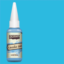 Pentart Média tinta 20ml korallkék hobbifesték