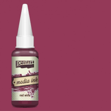Pentart Média tinta 20ml vörösbor hobbifesték