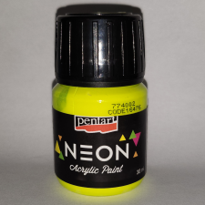  Pentart Neon Akrilfesték 30 ml - Sárga akrilfesték