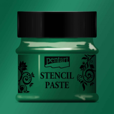 Pentart Stencil paszta 50ml gyöngyház zöld Pentart dekorációs kellék