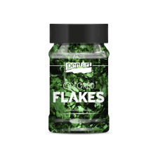 Pentart színes fólia pehely - zöld dekorációs kellék