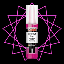 Pentart Univerzális Kontúrozó 20ml VILÁGÍTÓ PINK hobbifesték