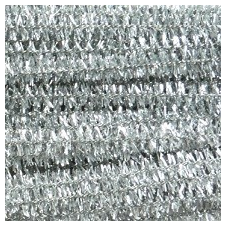 Pentart Zsenília drót kicsi (kb. 0,5cm) 10db/cs. csillámos ezüst dekorációs kellék