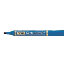 Pentel Alkoholos marker, 0,6-4,5 mm, vágott, PENTEL "N860", kék filctoll, marker