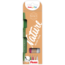 Pentel Brush Sign Pen SES15N-4 - 4 db szett (SES15N-4) filctoll, marker