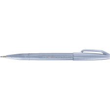 Pentel Ecsettoll, kalligrafikus hajlékony hegyű Pentel SES15C-S3X szürkéskék filctoll, marker
