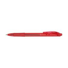 Pentel Golyóstoll, 0,35 mm, nyomógombos, PENTEL "BK417", piros toll
