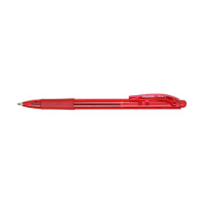 Pentel Golyóstoll, 0,35 mm, nyomógombos, PENTEL &quot;BK417&quot;, piros toll