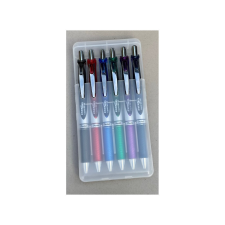 Pentel Írószertartó asztali műanyag 6db-os készlet BL77 toll, Pentel 6 klf. szín írószertartó