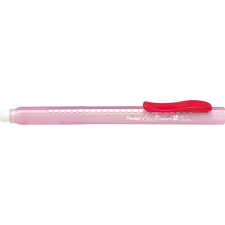 Pentel Radírstift, tolóbetétes, PENTEL "ZE11-A", piros klip radír