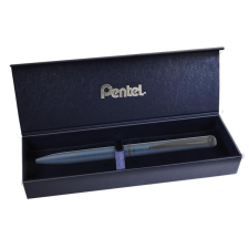 Pentel Rollertoll, 0,35 mm, rotációs, matt kék tolltest, PENTEL &quot;EnerGel BL-2507&quot; kék toll