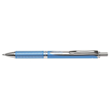 Pentel Rollertoll 0,35mm, fém skyblue test, Pentel Energel BL407S-A, írásszín kék toll