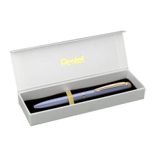 Pentel Rollertoll 0,7mm fém pasztell lila test, Pentel Energel BL2007PV írásszín kék toll