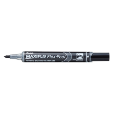 Pentel Táblamarker 1-5mm,hajlékonyhegyű, PENTEL Maxiflo Flex Feel fekete filctoll, marker