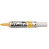 Pentel Táblamarker, 2,5 mm, kúpos, PENTEL "Maxiflo MWL5M", sárga