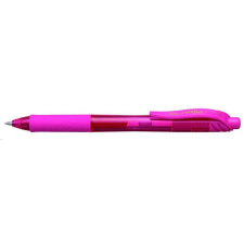 Pentel Zseléstoll, 0,35 mm, nyomógombos, PENTEL "EnerGelX BL107", rózsaszín toll