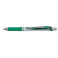 Pentel Zseléstoll, 0,35 mm, nyomógombos, PENTEL &quot;EnerGel BL77&quot;, zöld toll
