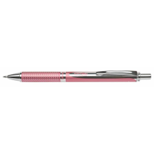 Pentel Zseléstoll, 0,35 mm, nyomógombos, rózsaszín tolltest, PENTEL "EnerGel BL-407" kék toll