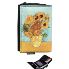 Pénztárca 9x3x12,5cm, polyester,Van Gogh:Napraforgók pénztárca