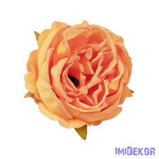 Peónia selyemvirág fej D5.5cm - Sárga dekorációs kellék