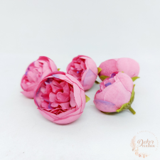  Peony virágfej - 5 cm - pink dekorációs kellék