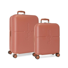 PEPE JEANS Highlight Terracota, luxus ABS utazótáska készlet 70cm/55cm, 7689526 kézitáska és bőrönd