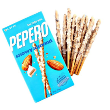  Pepero Snowy Almond fehércsoki és mandula ízű ropi 32g előétel és snack