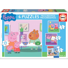 Peppa malac 4 az 1-ben puzzle készlet gyerekeknek puzzle, kirakós