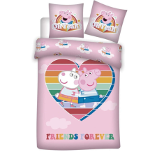  Peppa malac ágyneműhuzat 140x200cm 63x63cm microfibre (Love) lakástextília