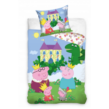 Peppa malac ágyneműhuzat garnitúra 140x200 cm, 70x90 cm lakástextília