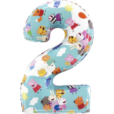 Peppa malac Blue 2-es szám fólia lufi 66 cm party kellék