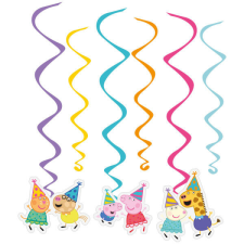 Peppa malac Celebration szalag dekoráció 6 db-os szett party kellék