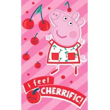  Peppa malac Cherrific kéztörlő, arctörlő, törölköző 30x50 cm babatörülköző, kifogó