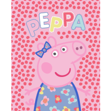 Peppa malac Dots flanel polár takaró 130x160cm lakástextília