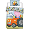 Peppa malac George's Tractor gyerek ágyneműhuzat 100×140cm, 40×45 cm