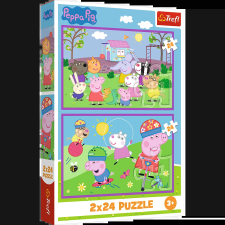 Peppa malac játszótéren 2x24 puzzle puzzle, kirakós