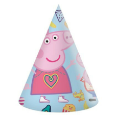  Peppa malac Messy Play parti kalap, csákó 6 db-os party kellék