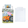 Peppa malac Peppa malac ovis ágyneműhuzat és paplan/párna szett 100x135 cm 40x60 cm (Tractor)