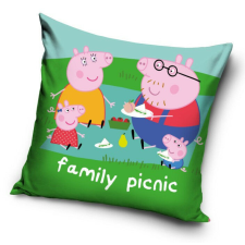 Peppa malac Picnic párnahuzat 40x40 cm Velúr lakástextília