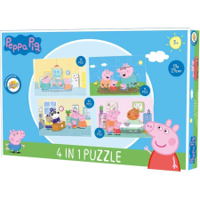 Peppa malac puzzle 4 az 1-ben puzzle, kirakós