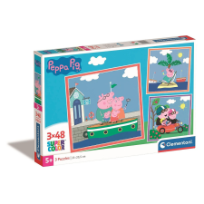  Peppa malac Relaxing 3x48 db-os puzzle Clementoni puzzle, kirakós