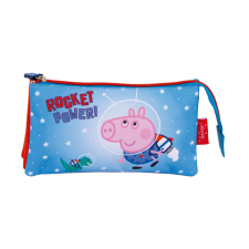 Peppa malac Rocket 3 rekeszes tolltartó 21 cm tolltartó