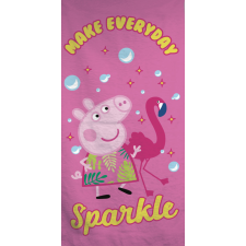 Peppa malac Sparkle fürdőlepedő, strand törölköző 70x140cm lakástextília