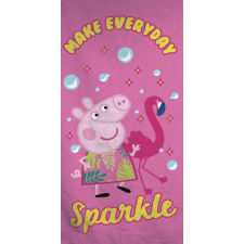  Peppa malac Sparkle fürdőlepedő, strand törölköző 70x140cm babatörülköző, kifogó